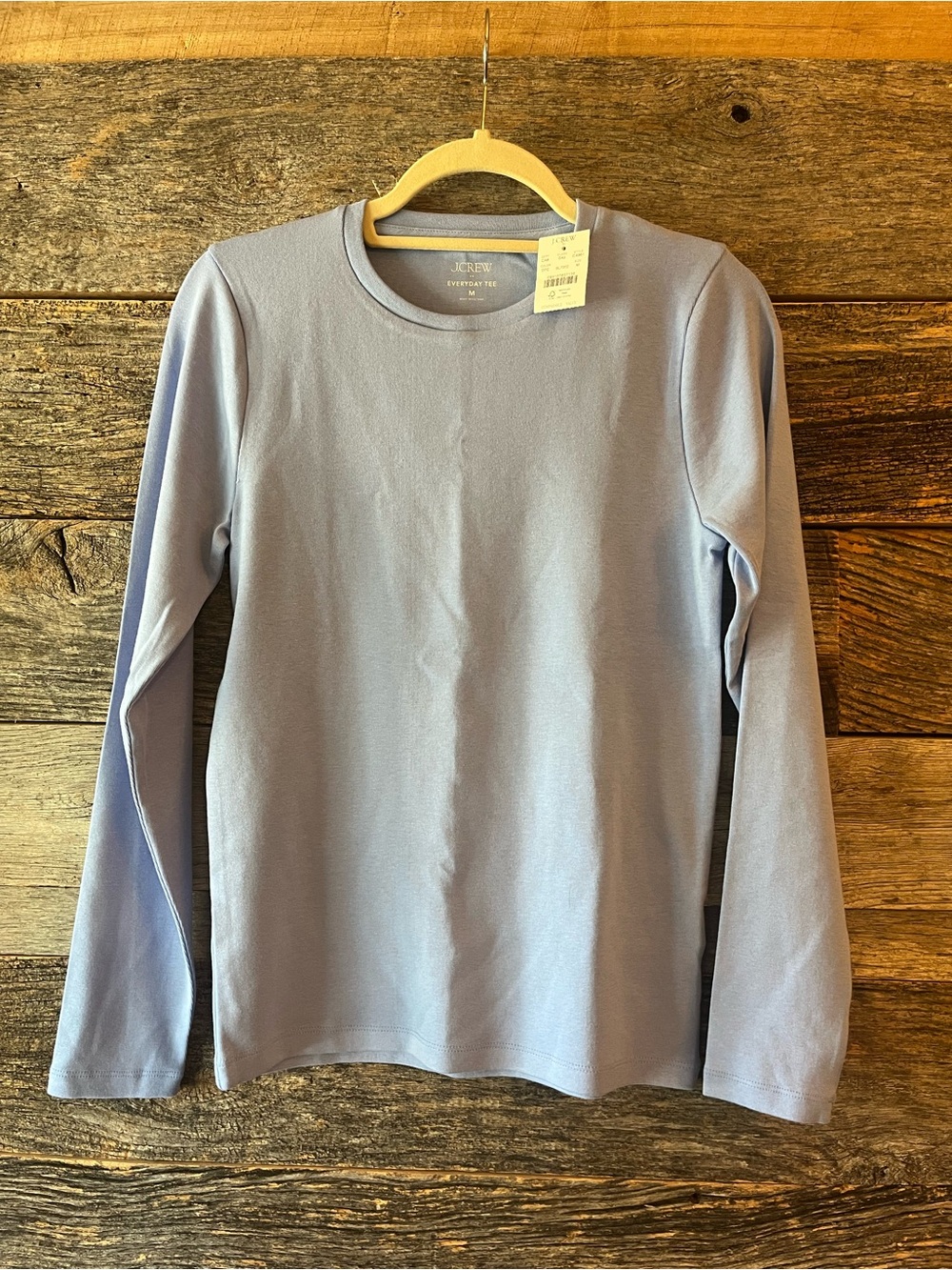J. Crew Light Lavender Crewneck Long Sleeve Top